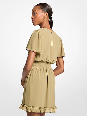 Vestido mini de georgette
