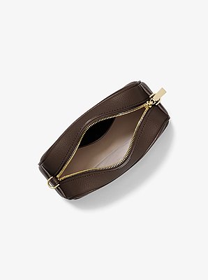 Jet Set Small Leather Camera Crossbody Bag