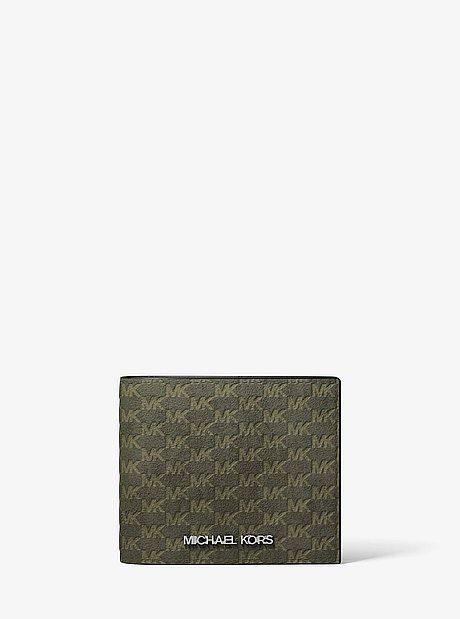 Cooper Logo Debossed Polyester Microsuede Wallet
