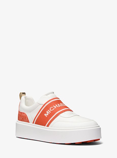 Romey Logo Tape Slip-On Platform Sneaker