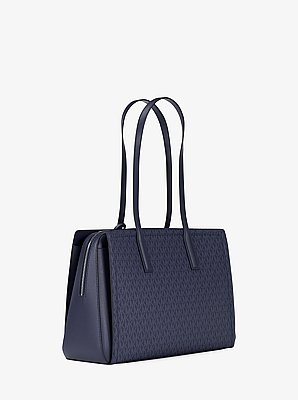 Laila Medium Signature Logo Tote Bag
