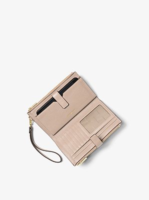 Cartera Adele de piel con compartimento para smartphone