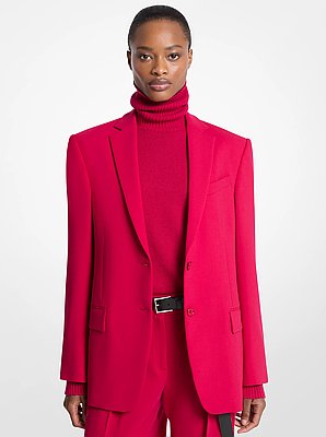 Nico Stretch Wool Crepe Blazer
