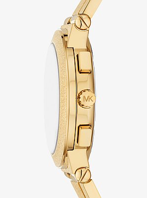 Oversized Billie Frosted Gold-Tone Watch