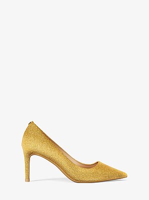 Alina Glitter Embellished Leather Pump