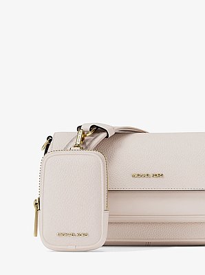 Jet Set Travel Small Pebbled Leather Crossbody Bag With Pouch