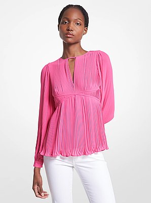 Pleated Georgette Blouse