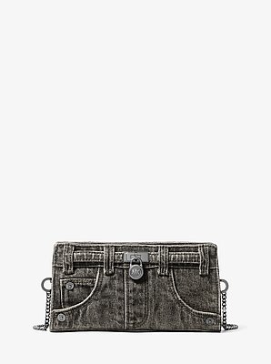 Hamilton Moderne Extra-Small Washed Denim Convertible Crossbody Bag
