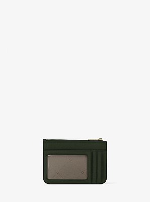 Monedero Jet Set Travel peque&ntilde;o de piel saffiano