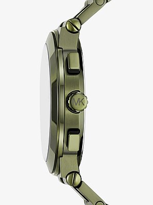 Oversized Billie Green-Tone Watch