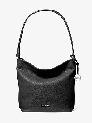 Bolso messenger Roey tipo bombonera mediano de piel granulada