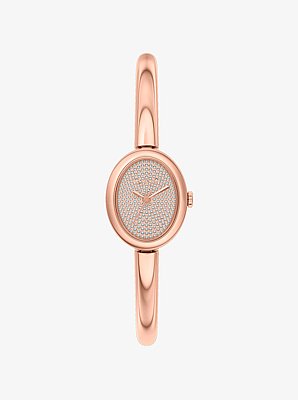 Petite Maude Rose Gold-Tone Bangle Watch