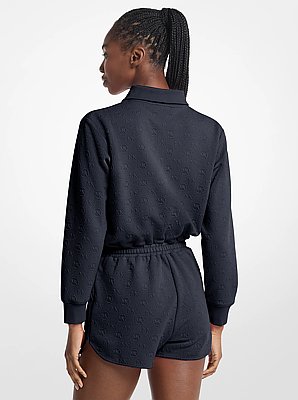 Barboteuse en jacquard &agrave; logo