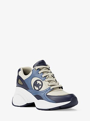 Zuma Leather and Mesh Trainer