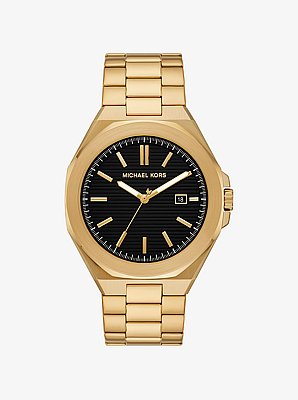 Montre Callum surdimensionn&eacute;e dor&eacute;e