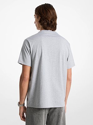 Logo Embossed Cotton T-Shirt
