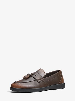 Wesley Tassel Burnished Leather Loafer
