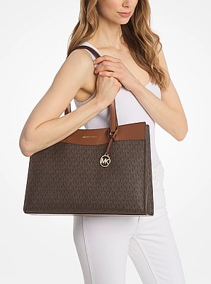 Bolso tote Jet Set grande con logotipo exclusivo
