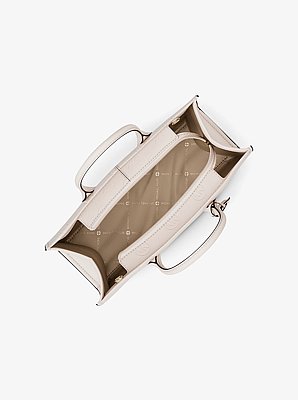 Bolso satchel Mirella mediano con logotipo grabado