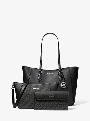 Jet Set Travel Large Smooth and Signature Logo 3-in-1 Tote Bag