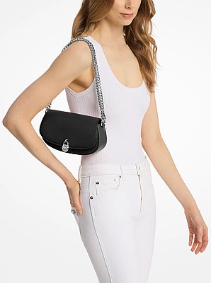 Mila Small Leather Convertible Crossbody Bag