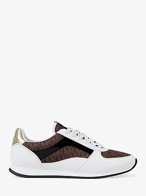 Sneaker Cindy aus glattem Material und Signature-Logostoff