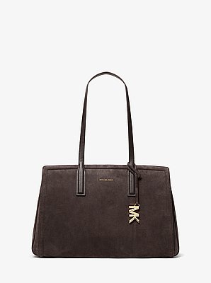Laila Medium Suede Tote Bag