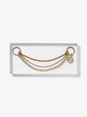 Mixed-Metal Chain Bag Charm
