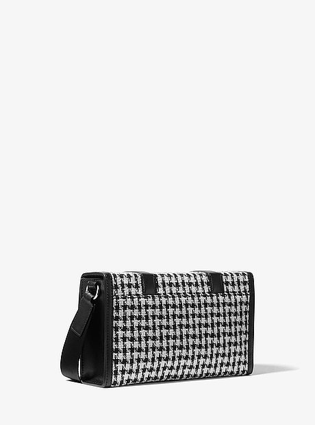 Sac &agrave; bandouli&egrave;re mallette Cooper &agrave; motif pied-de-poule