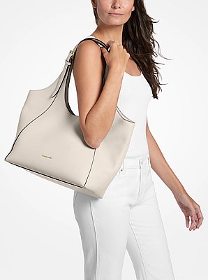 Bernie Large Pebbled Leather Tote Bag