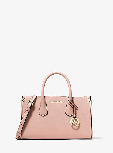 Maple Small Saffiano Leather Convertible Crossbody Bag