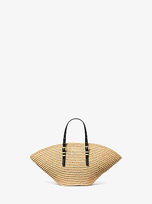 Handgeh&auml;kelter Shopper Isa Small aus Stroh