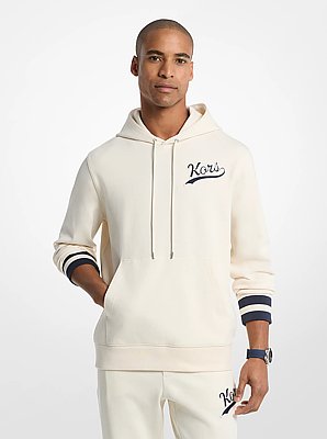 KORS Varsity Knit Cotton Blend Hoodie