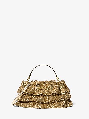 Mina Small Sequin Embellished Convertible Pochette