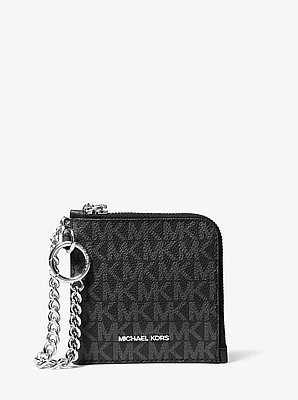 Jet Set Travel Medium Signature Logo Chain Wallet