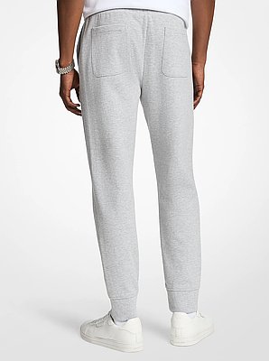 Embossed Logo Cotton Blend Joggers