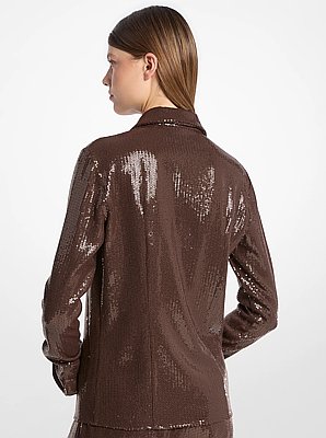 Hansen Embroidered Sequin Shirt