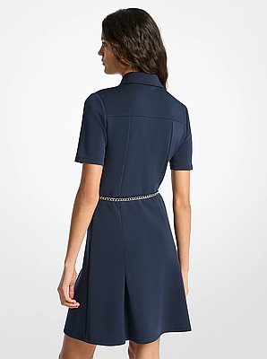 Robe &agrave; ceinture en n&eacute;opr&egrave;ne