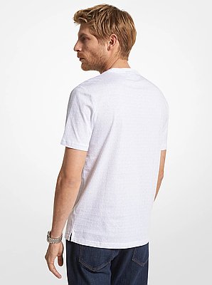 T-shirt van katoen met logo