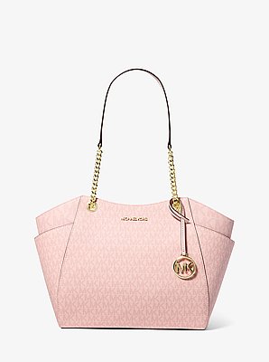 Jet Set Large Signature Logo Shoulder Bag image number 0