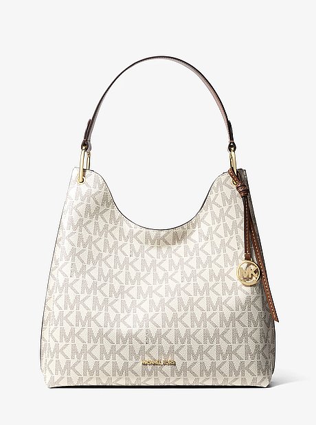 Joan Large Signature Logo Hobo Shoulder Bag