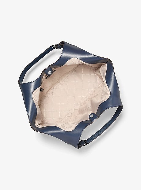 Bolso tote Bernie grande de piel granulada