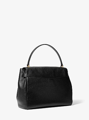 Hamilton Large Textured Leather Slouchy Satchel