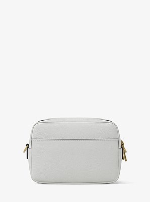 Camera bag a tracolla Bryant media in pelle martellata