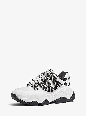Atlas Cord Mesh and Leather Trainer