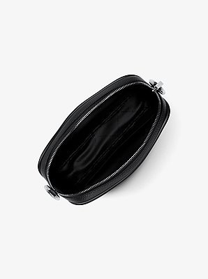 Jet Set Large Pebbled Leather Camera Crossbody Bag