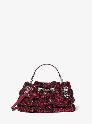 Mina Small Sequin Embellished Convertible Pochette