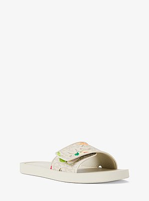 Palmer Printed Signature Logo Slide Sandal