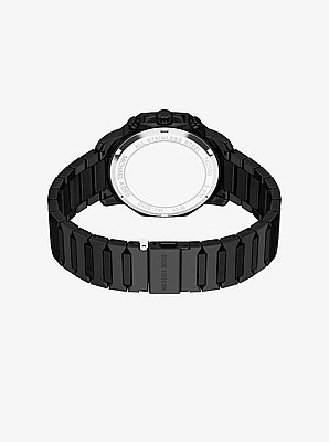 Oversized Prescott Black-Tone Watch