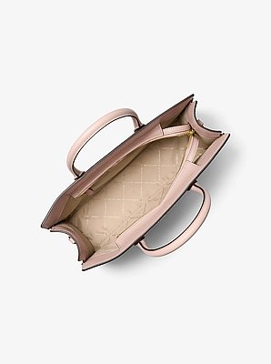 Sac Scarlett de taille moyenne en cuir grain&eacute;